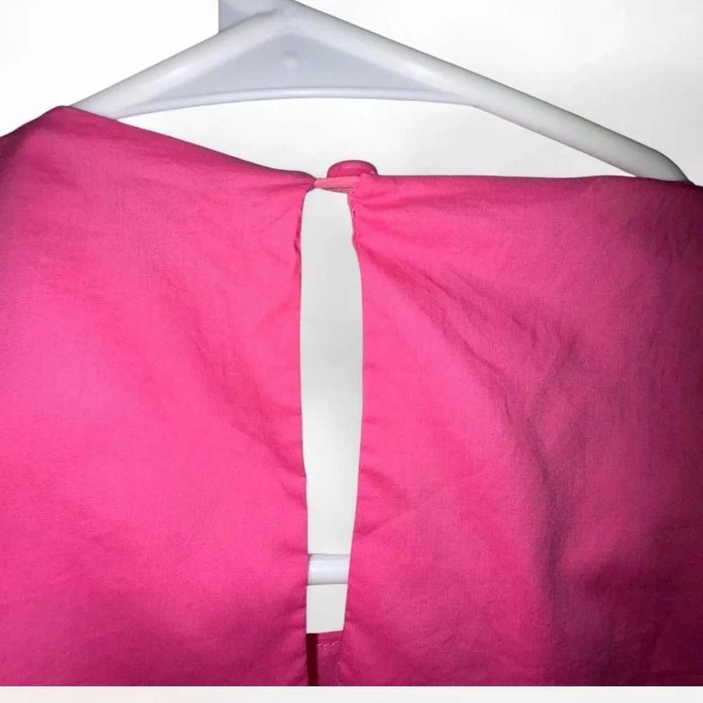 NWT English Factory Pleats Cut-Out Mini Dress JJ1369D • Fuchsia • XS • - Picture 5 of 7